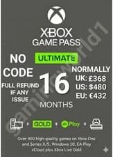 Image of Xbox Game Pass Ultimate 16 Months 🌍 Global | Gold + EA Play | 0-2 Hour Delivery