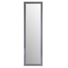 Image of Wooden Full Length Wall Mirror 35x110cm Vertical Horizontal Mounted Bedroom Hall