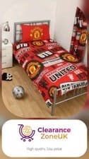Image of Brand New Official Licensed Manchester United FC Single Duvet Cover Set, UK