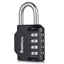 Image of 4-Dial Combination Weatherproof Outdoor Padlock Locker Gate Shed HEAVY DUTY Lock