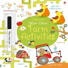 Image of Wipe-Clean Farm Activities Kirsteen Robson Paperback Usborne Publ