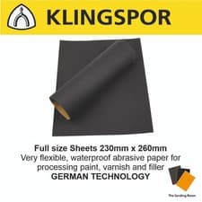 Image of WET AND DRY SANDPAPER Sand Paper 60 - 2500 GRIT KLINGSPOR German Mixed Grit Pack