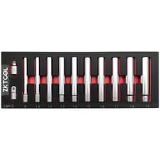 Image of 12PCS Deep Metric Socket 1/2 3/8-Inch Drive 6PT 8-10-12-13-14-15-16-17-18-19MM
