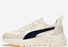 Image of PUMA Trinity Lite SL SIZE US 5.5 navy ivory men's shoes 393867 05