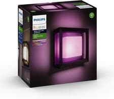 Image of Philips Hue Econic Outdoor Smart Wall Ceiling Light White Colour Ambiance Black