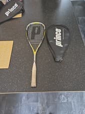 Image of Prince TF Storm Titanium Squash Racket with Cover Excellent Condition.
