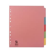 Image of Extra Wide A4 Dividers 5-PART Plain Tabs