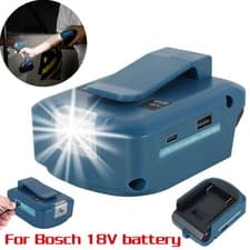 Image of USB Battery Power Source Charger Adapter For Bosch 18V-24V Battery Converter New