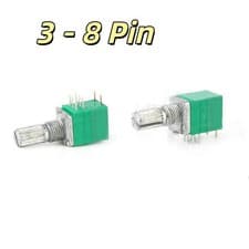 Image of RV097NS Single Double Potentiometer 5 10 20 50 100K With ON/OFF Switch 3 - 8 Pin
