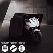 Image of Motorbike Motorcycle Tent Waterproof Shelter Storage Bike Scooter Cover Lockable