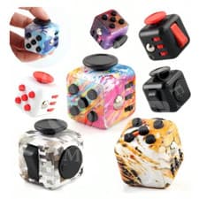 Image of Fidget Cube Spinner Stress Relief Finger Hand Magic Toy Anxiety ADHD Adult Kids.