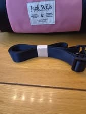 Image of Jack Wills Gym Bag | Navy Pink Designer Travel Duffle Top Handle and Strap