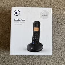 Image of BT Everyday Cordless Phone with Basic Call Blocking - Black (090661)