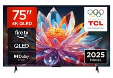Image of TCL 75T6C UK 75 Inch QLED 4K HDR TV Fire TV (Smart TV with Dolby Vision & Atmos