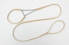 Image of Fine Show Dog Combination Half - Check Lead / Collar - 8mm wide