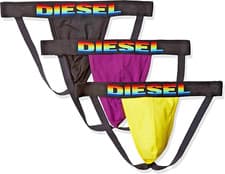 Image of Diesel Mens 3 Pack of Jockstraps  Size Large