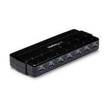 Image of StarTech 7 Port USB 3.0 Hub 5Gbps 1m Cable Black (ST7300USB3B)