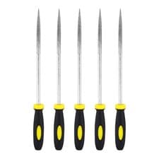 Image of 5Pcs 4 x 160mm Diamond Needle Round File 120 Grit