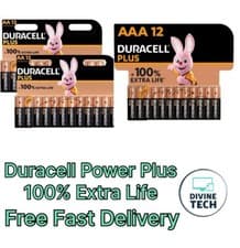 Image of Duracell Plus Power AA AAA Batteries Alkaline Long Lasting LR03, LR6 Far Expiry