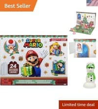 Image of Limited Edition Christmas Advent Calendar 2025 with Santa Mario & Snowman Luigi