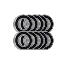 Image of Pack of 10 6204 2RS 62042RS Rubber Sealed WM1/MSB Brand Bearing 20x47x14mm