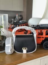 Image of RALPH LAUREN Leather Small Tanner Crossbody Bag Black BNWT