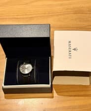 Image of Maserati Men Watch, Eleganza Collection, Stainless Steel and Leather R8851130001