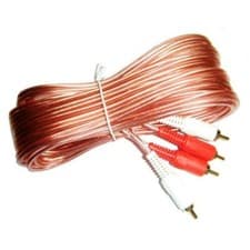 Image of 3M Gold Twin 2 x RCA Phono to 2 x RCA Phono Cable Lead Audio Stereo Speaker 