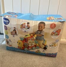 Image of VTech Baby 4-in-1 Alphabet Train, Baby Walker with Lights, Sounds and Songs