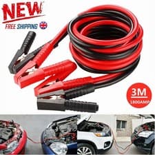 Image of Heavy Duty Jump Leads 3M 1800AMP Booster Cables Car Van Battery Starter Recovery