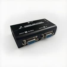 Image of VGA Splitter 2 Port 250MHz 1 PC to 2 Monitors SVGA Video Splitter 1920 x 1440