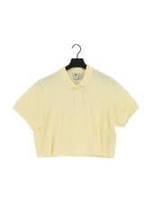 Image of Adidas Women's Top UK 18 Yellow Cotton New with tags