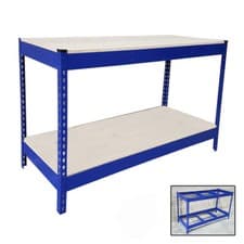 Image of Heavy Duty Metal Work Bench Garage Workshop Table Workbench Station UKDC