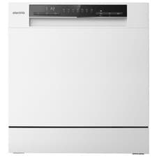 Image of electriQ Table Top Dishwasher 8 Place Settings Auto Open Drying Quick Wash White