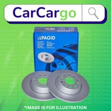 Image of Pagid Vented Front Brake Discs Pair Opel Movano 2.3 CDTI FWD 2010-2024 302 mm