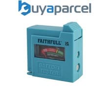 Image of Faithfull BT1 Battery Tester for AA, AAA, C, D & 9V FAIDETBAT