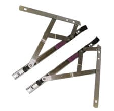 Image of Egress Easy Clean Window Hinges UPVC Friction Stay - 16" x 13mm Stack