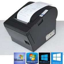 Image of Black USB Receipt Printer Epson TM-T88III RS232 M129C Windows 7 10 11 88-13