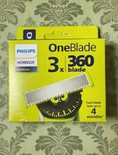 Image of &Philips QP430/80 model OneBlade 360 replacement blade head, &3 blade heads.