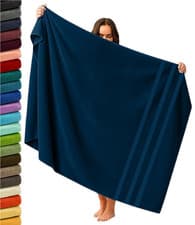 Image of Extra Large Bath Sheet 100x200cm Egyptian Cotton Super Soft XXL Jumbo Bath Sheet