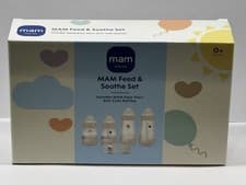 Image of MAM Feed & Soothe Set | Easy Start Anti Colic Bottles x4 Pacifiers x2 | Gift Set