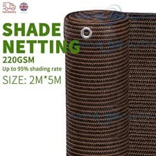 Image of 220gsm Privacy screen netting garden screening windbreak fencing 95% shade net