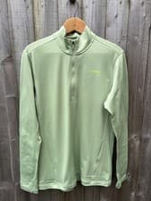 Image of Adidas Terrex 1/4 Zip Tech Poly Jumper Top Green Stretch Brand New With Tags