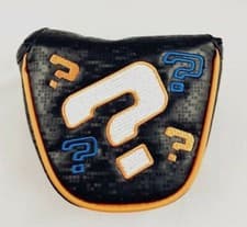 Image of Original Odyssey Question Mark Mallet Putter Head Cover Magnetic Closure UK