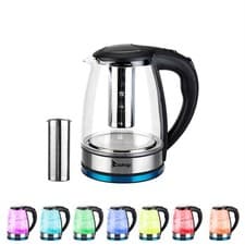 Image of HD-1861-A 220V 2000W 1.8L Electric Glass Kettle UK Plug
