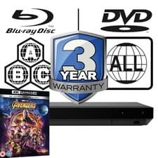 Image of Sony Blu-ray Player UBP-X700K Code Free MultiRegion 4K & Avengers Infinity War