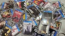 Image of Playstation 4 PS4 Game Art Video Game Keychain | Chain | Pendant (Front & Back)