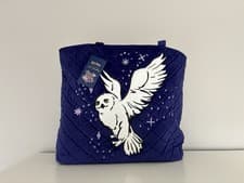 Image of Vera Bradley Harry Potter NWT Vera Tote Bag Velvet FORBIDDEN FOREST Owl Hedwig