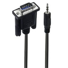 Image of DB9 RS232 Male to 3.5mm Serial Cable 1.8m