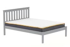 Image of Denver Low End Bed Frame Grey-Small Double 4ft, Double 4ft 6 inch, King-Size 5ft